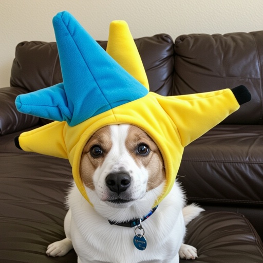 Un cane kachita è un cappello banana blu
