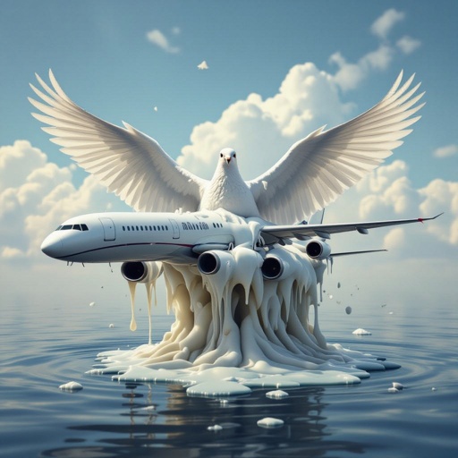 Piccione aereo fuso