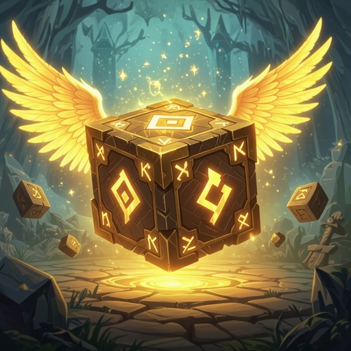 Lucky block with wings