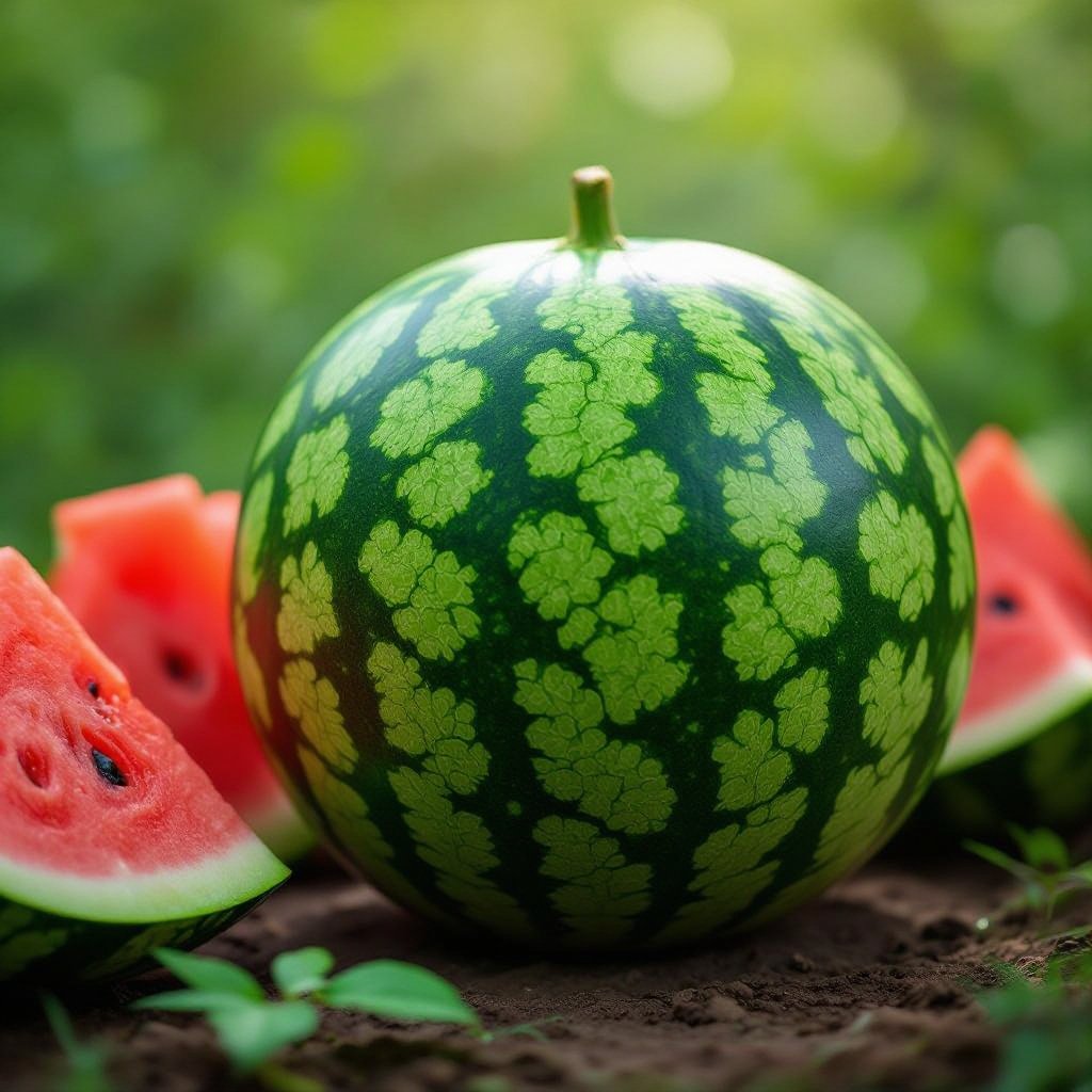 Tiger watermelon body in jungle