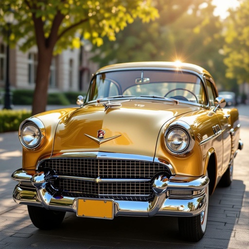 King gold car