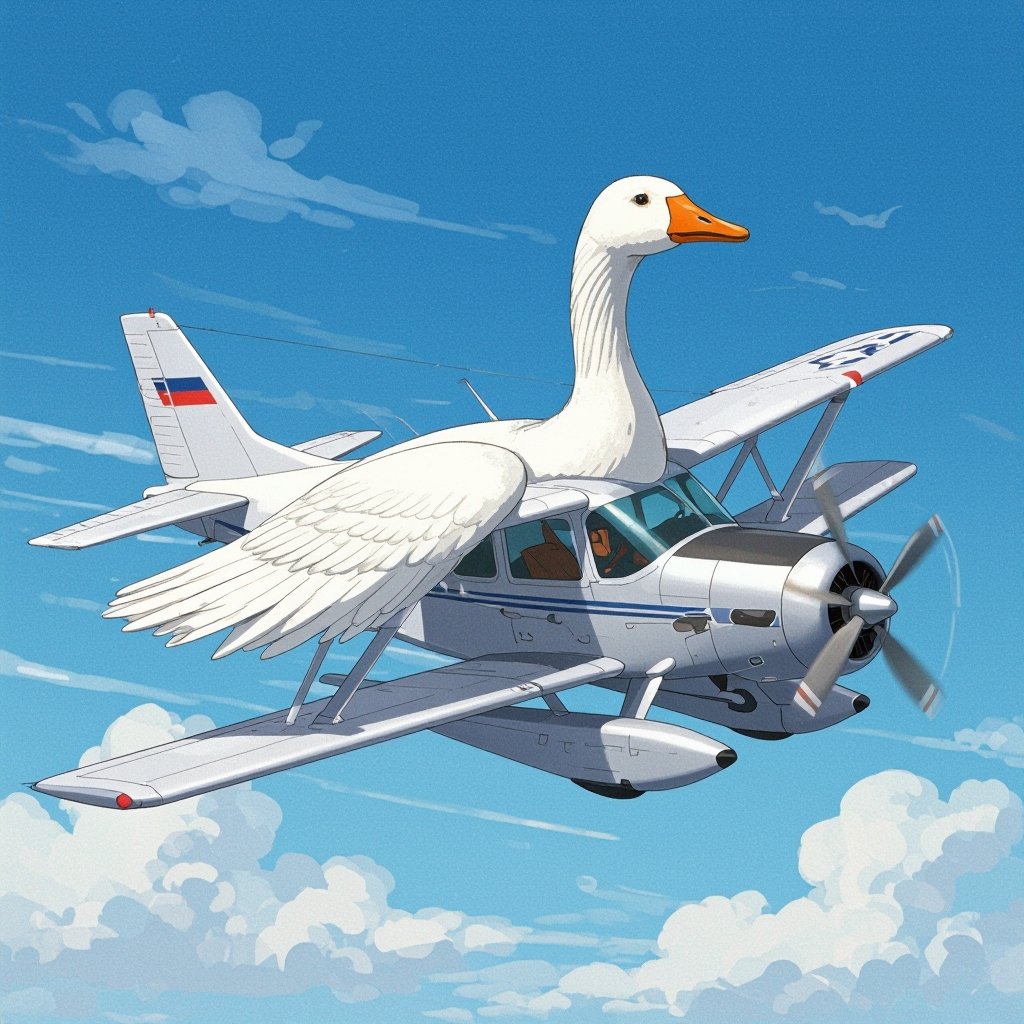 Airplane goose