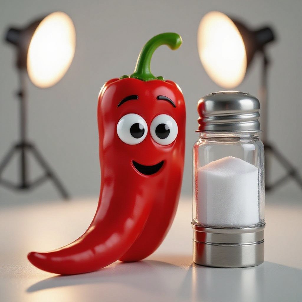 🧂🌶️ com olhos