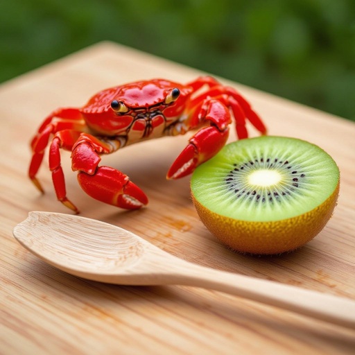 Crab + kiwi