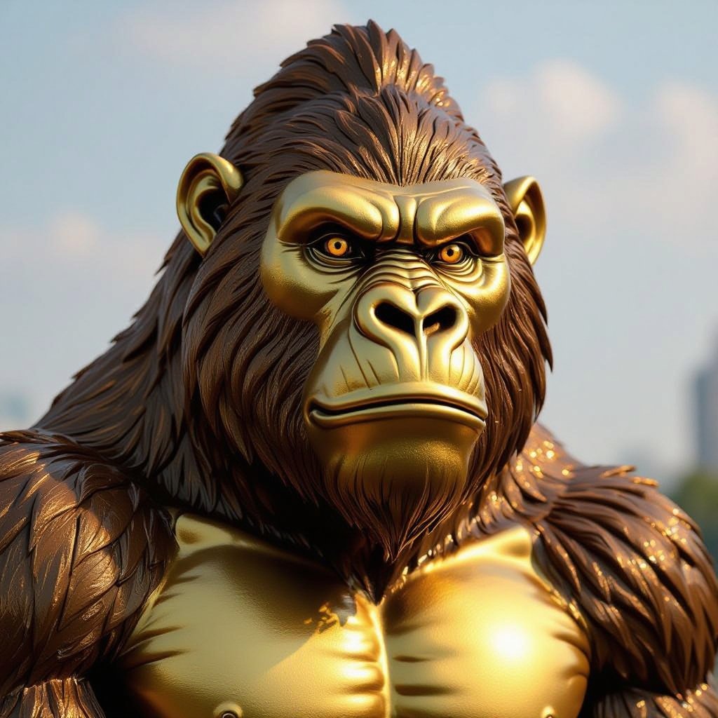 Gold gorilla