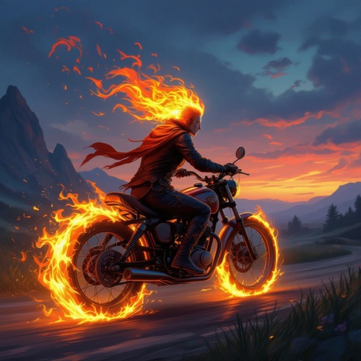 C est un feu sur un vélo