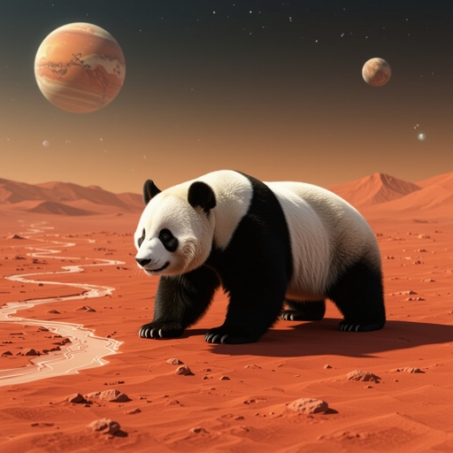 Panda con il corpo di Marte