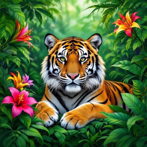 Tiger cup coffee body in jungle