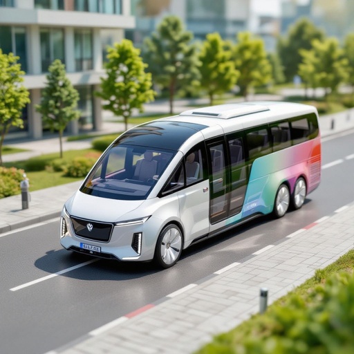 It doesn’t emit exhaust fumes It can use stored electricity to spport driving It has a hotel a park a place for meetings fising conversations with the car autonomous driving to pick you up and a large bus that can change color at will