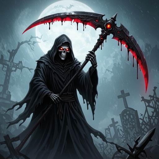 The grim reaper with instead of a scythe it’s a pizza sword
