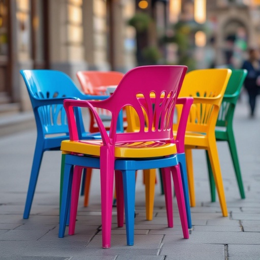  Sedia plastica viva