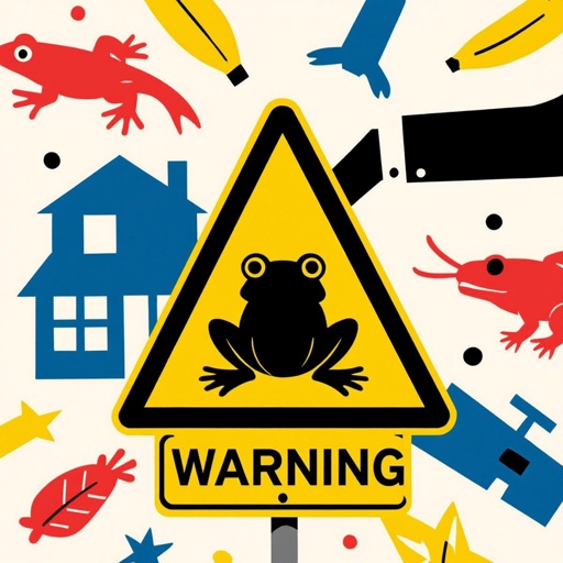 Banana warning+frog