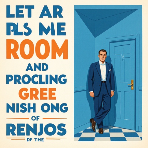 The man in blue room