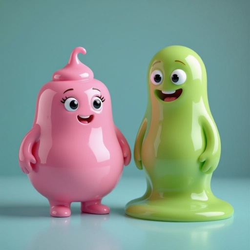 Slime and pudding character