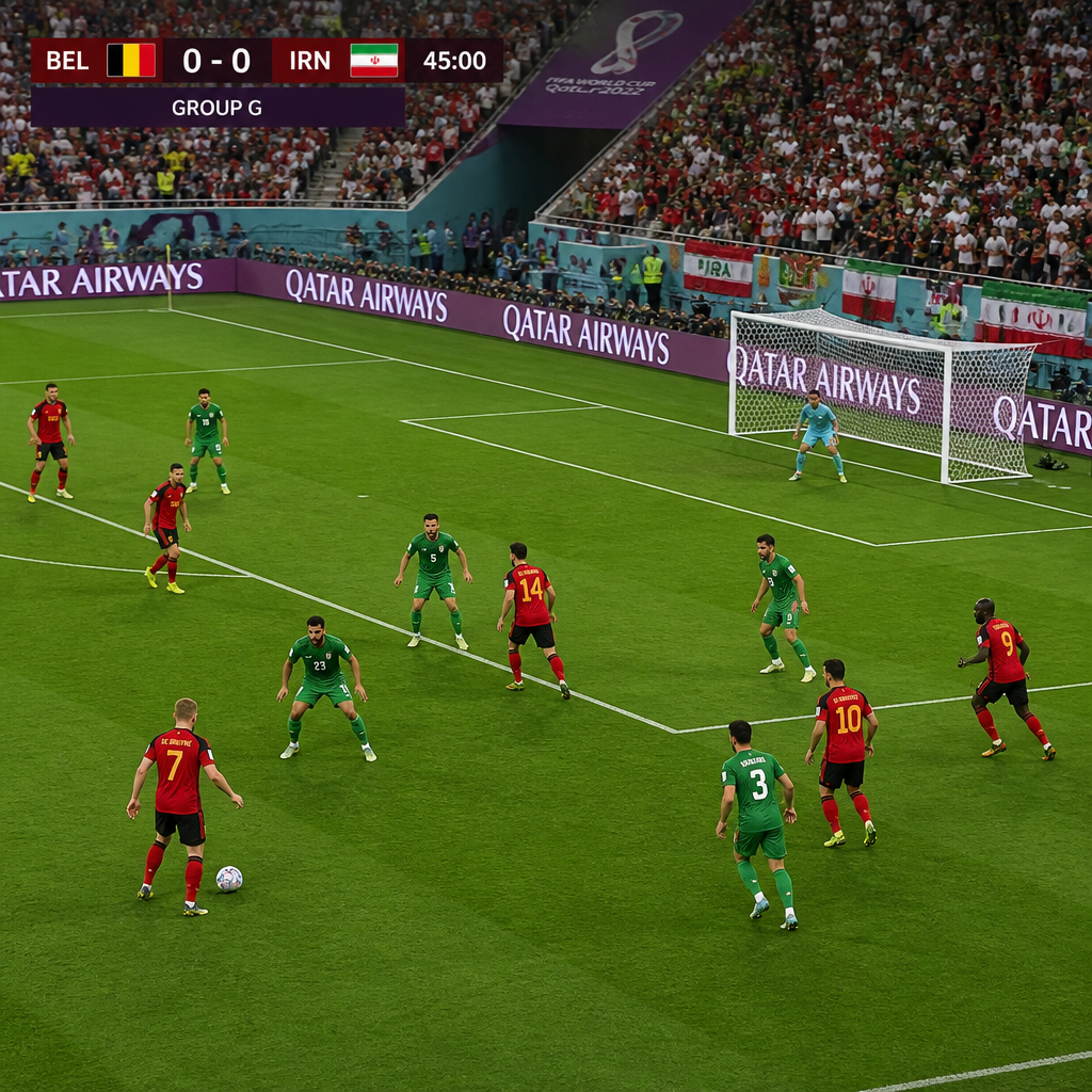 Belgium vs Iran Group G 0-0