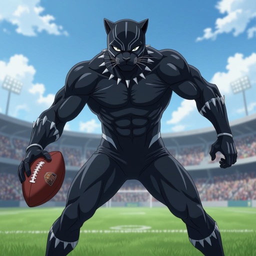 Black panther foot ball