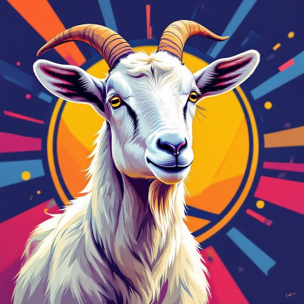 A goat that loves Steph Curry