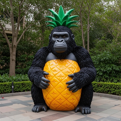 Gorilla a forma di ananas 
