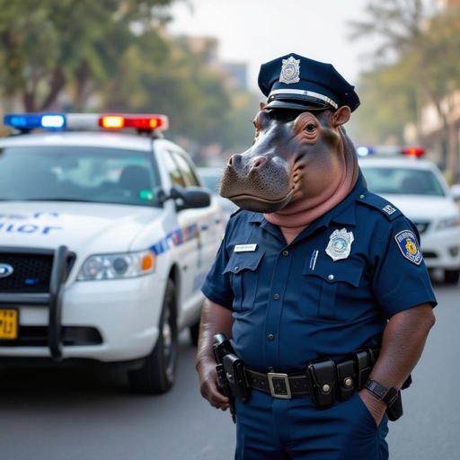TUNG SAHUR hippo police