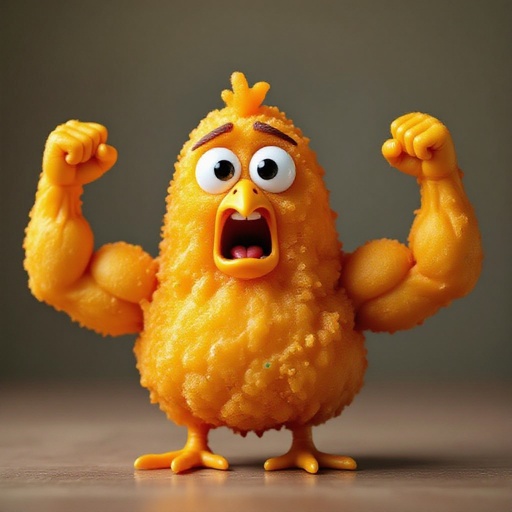 Lefffffffffffffff sahur (Nugget with giant arms and a human face)
