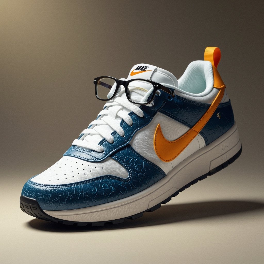 Drago sardina con Nike e quelle