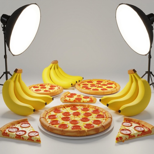 100 bananas and pizzas
