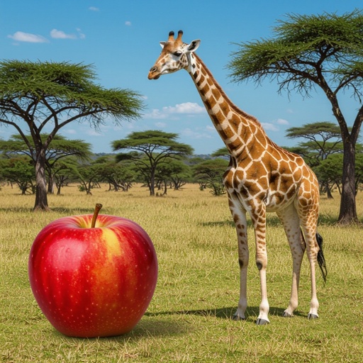Apple giraffe
