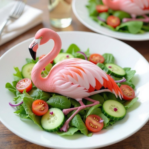 Flamingo salad