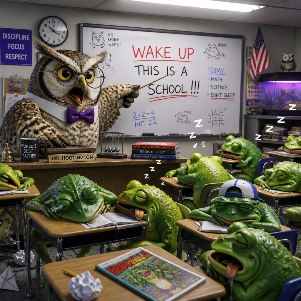 Classroom brainrot style example