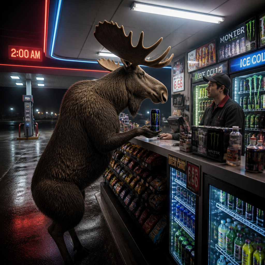 Gas Station brainrot style example
