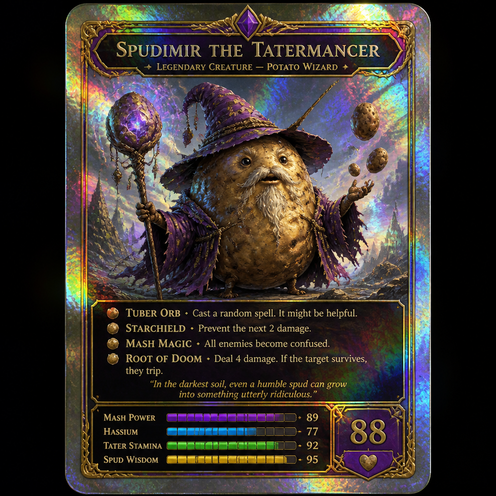 Trading Card brainrot style example